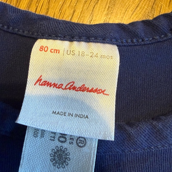 Hanna Andersson girl long sleeves Velour dress in soft tulle - Picture 3 of 3